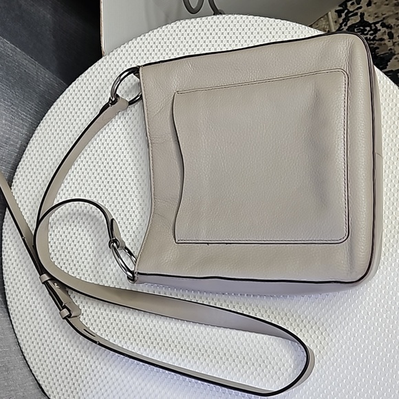 Rebecca minkoff Jody pebbled leather crossbody bag in grey - Picture 3 of 10